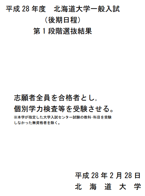 北大後期の足切り: はかせの水泳日記